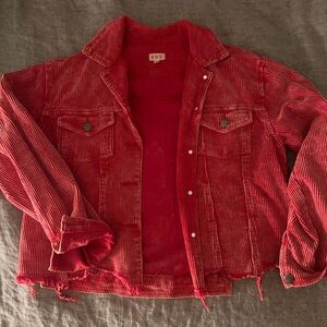 POL Red Corduroy Jacket